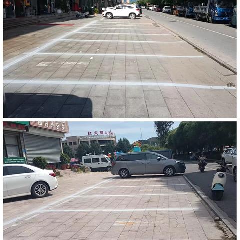 青龙县城市管理综合执法大队精准施划停车泊位，解民忧、畅交通、提颜值！