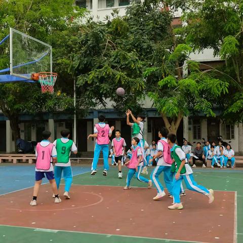 青春无畏·迎“篮”而上——海南省国兴中学保亭学校2025年校园篮球比赛开幕式纪实