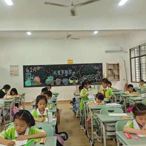 洞纺学校一（班）手工美育，绘画童真，写就童趣