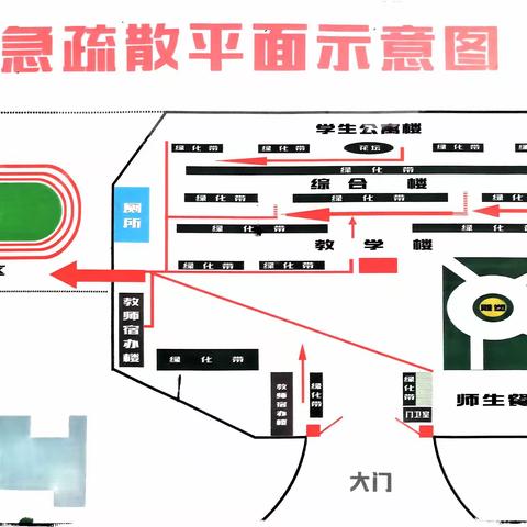 色河铺镇九年制学校消防疏散演练