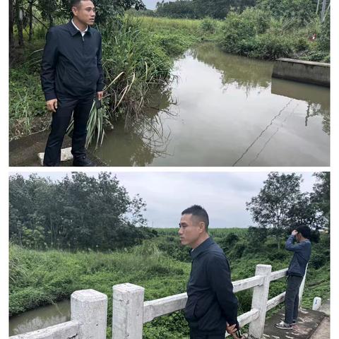 符文亮到荣邦乡开展巡河工作