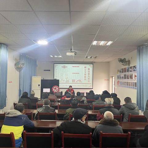 璧城街道四面山村开展“树立文明新风，推动移风易俗”活动