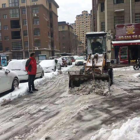 圣唐社区开展“迎寒而上，清雪除冰”志愿活动