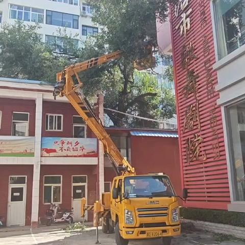 修剪干枯树枝 保障居民安全