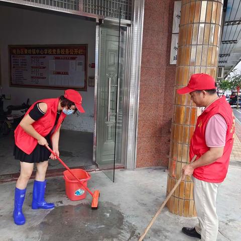 小手拉大手，共建国家卫生镇—黄岭镇中心学校携黄岭镇中心幼儿园创卫齐行动