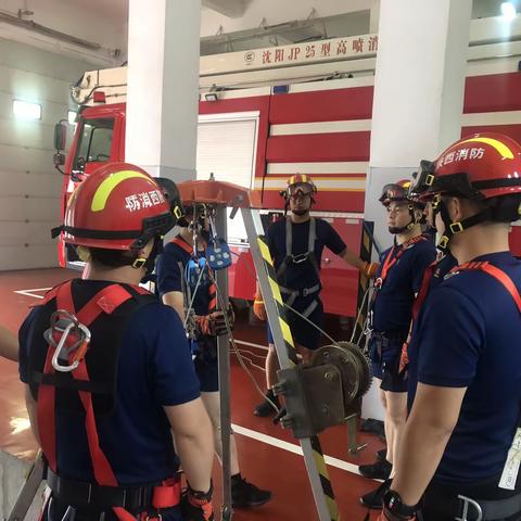 淳化消防救援站组织开展地下有限空间救援专项训练