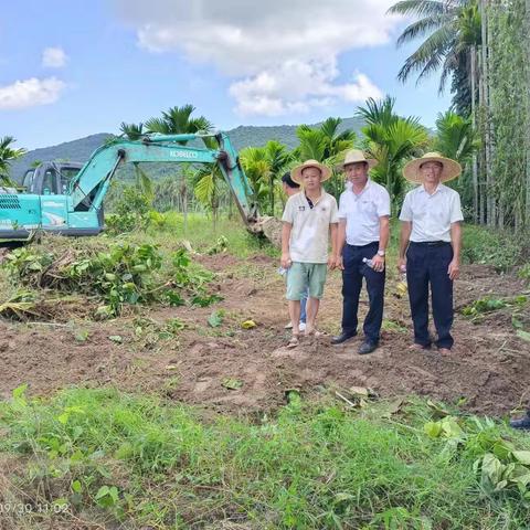 区农业农村局刘楚权副局长中秋节假日携同大茅村两委开展“非农化”“非粮化”专项整治工作