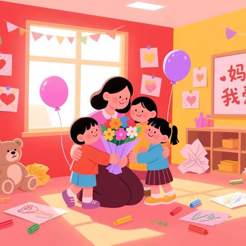 “童心表爱意 情暖母亲节”—124团晨光幼儿园母亲节活动