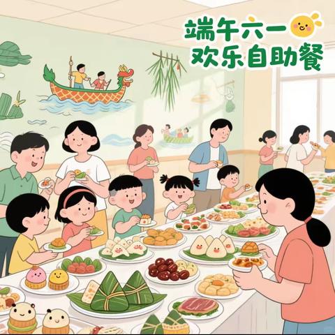 “欢度六一 粽享端午”六一系列活动—124团晨光幼儿园自助餐活动