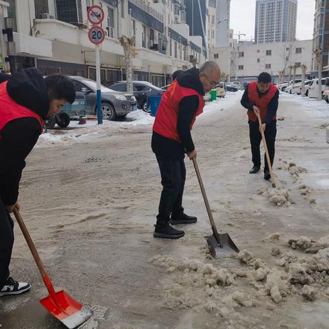 县委办公室清雪除冰志愿服务活动