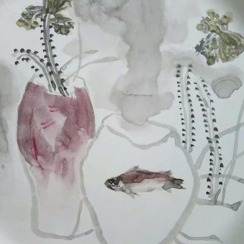 胜坨镇实验小学润智课程之国画.