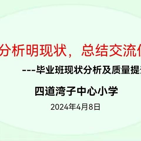 质量分析明现状，总结交流促提升