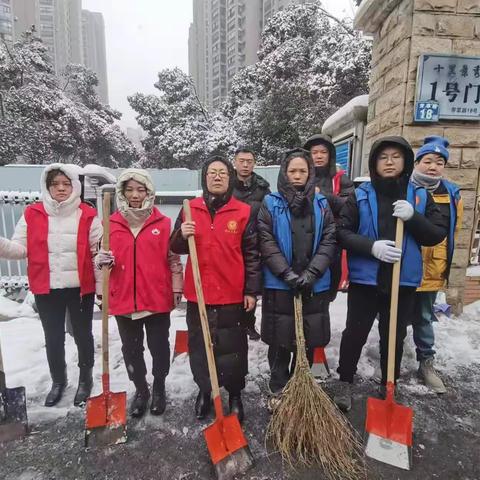 雪天送温暖 铲雪护平安——人大代表开展铲雪除冰、走访慰问活动。