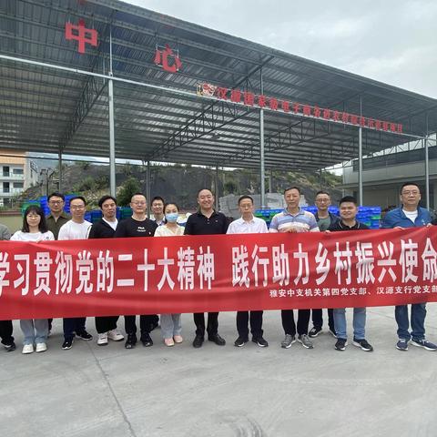 学习贯彻党的二十大精神 践行助力乡村振兴使命—汉源支行党支部同中支机关第四党支部开展联合主题党日活动