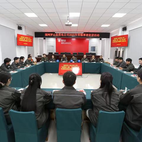 劳模宣讲暨青工座谈 ‍                —国网罗山县供电公司