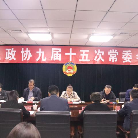 区政协召开九届十五次常委会