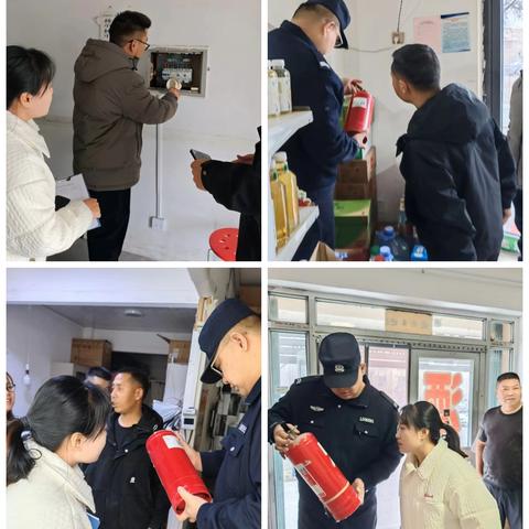 【警社融合】新湖农场胜利西街社区联合警务室对辖区九小场所开展冬季消防安全大检查