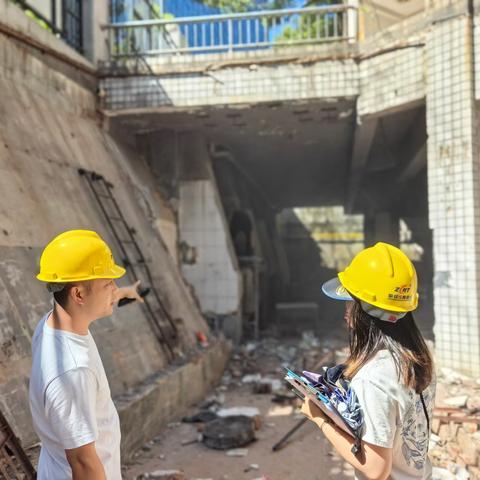 东塘街道芙蓉南路社区开展夏季高温建筑施工安全生产检查