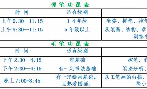 读月轩工作室寒假书法国画班招生简章