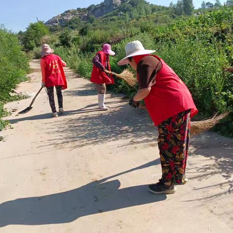 奉献点亮乡村：志愿者清理村内环境卫生，共建美丽乡村