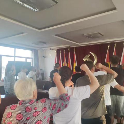 麻七村党支部联合关工委开展庆“七一”主题活动