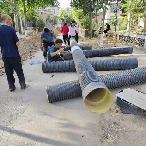 后河镇关帝庙村管网铺设跑出加速度