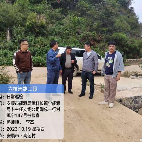 六六支线2023年10月19日巡检情况