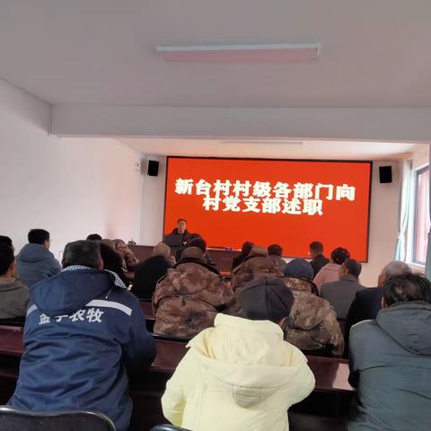 新台村村级各类组织向村党组织述职