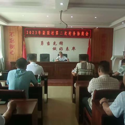 新联村召开 2023 年村务协商会第二次会议