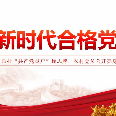 党建引领基层    党员挂牌亮身份