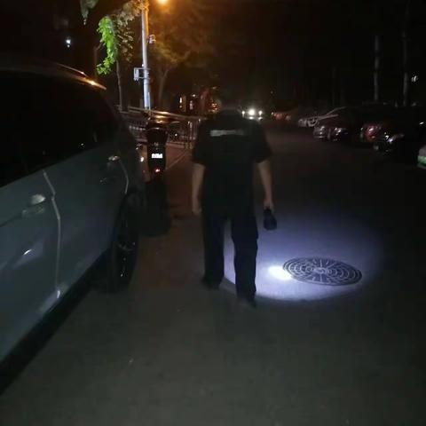 2023年7月1日水磨社区物业安保夜间巡查工作汇报。