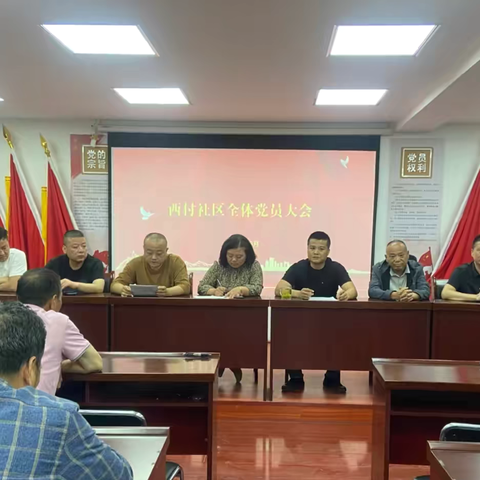 2025年5月10日西付社区党支部组织召开党员大会
