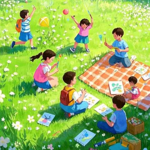 踏青赏春，感受自然之美🌱———临汾黑马弘毅学校二年级《跟着课文学表达》学生习作分享（第 30 期）