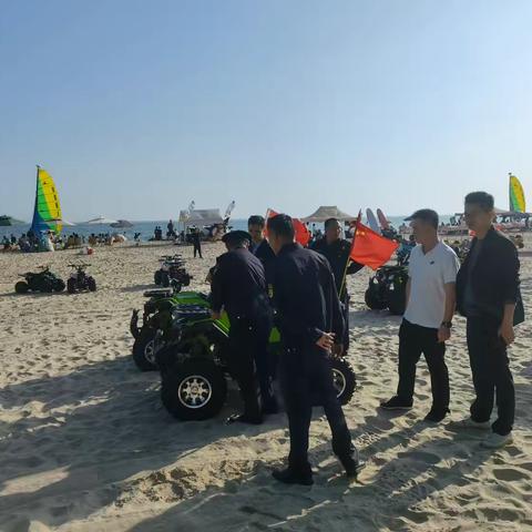 陵水县旅文局牵头开展沙滩秩序专项整治