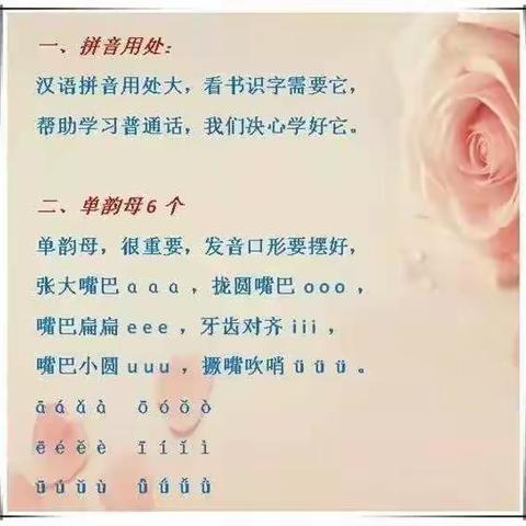 拼音字母学习