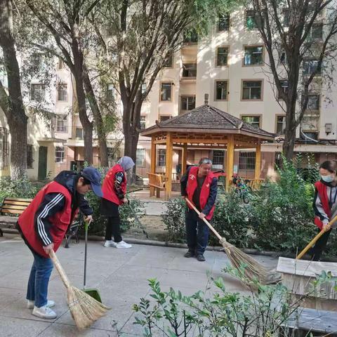 志愿服务添风采，文明创建践于行