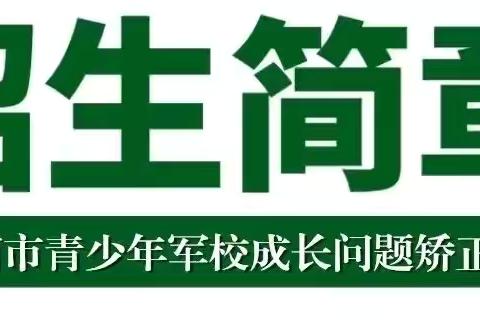 【重要通知】陇南市青少年军校成长问题矫正营招生啦！！！