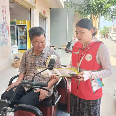 三家镇网格员开展交通安全宣传活动