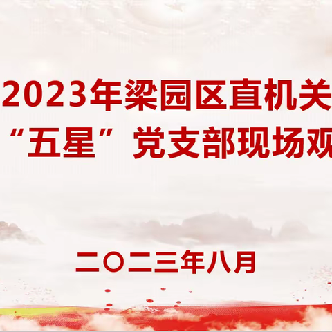 2023年梁园区直机关创建“五星”党支部现场观摩会在商丘市梁园区第一回民小学召开