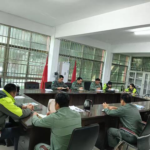 水满管理站3月份工作例会