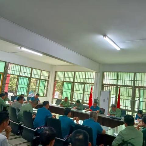 水满管理站4月份工作例会