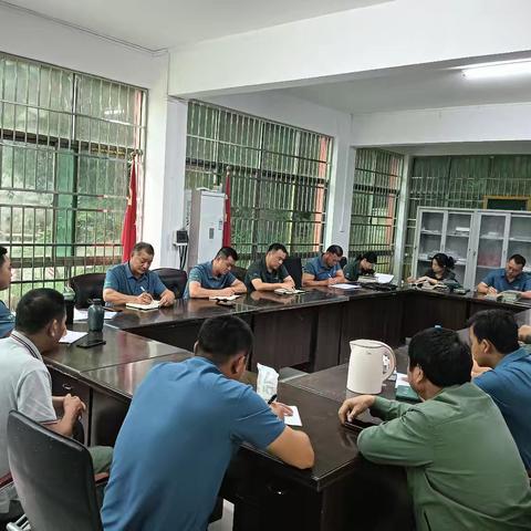 水满管理站6月份工作例会