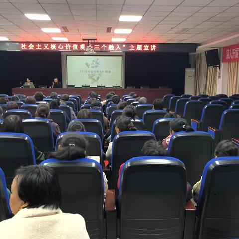 社会主义核心价值观“三个融入”主题宣讲