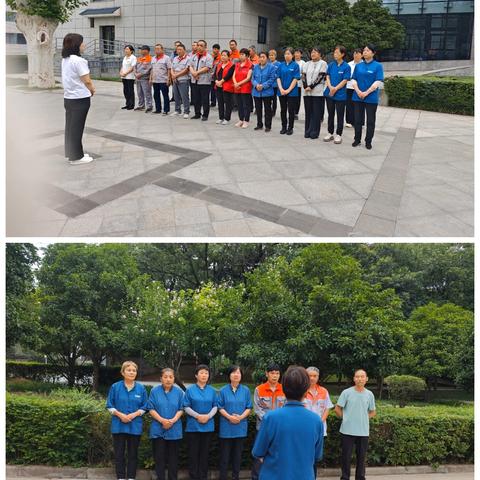 世合物业陕西省工人疗养院管理处 齐心协力团结协作守护绿色家园