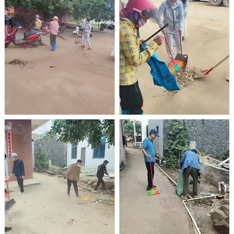 高堂村委会开展人居环境整治活动