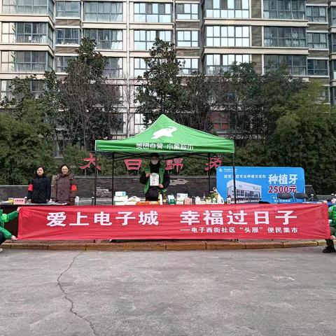 【头雁便民集市】爱上电子城 幸福过日子——电子西街社区开展十二月便民集市活动