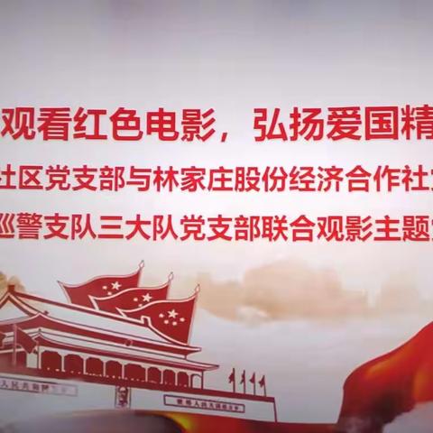 林家庄股份经济合作社党支部开展【观看红色电影 弘扬爱国精神】主题党日活动