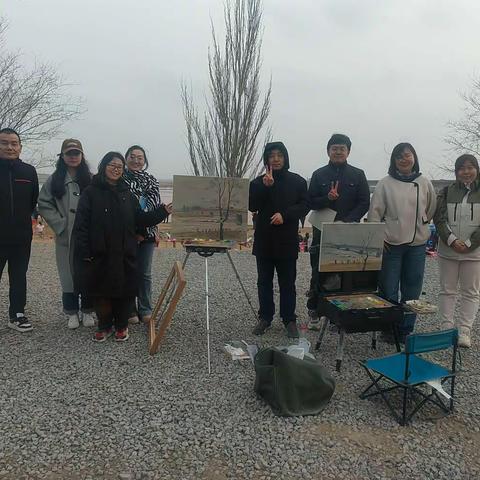 好风凭借力，妙笔绘春光 ——记青山区美术教研团队参加青山区文联“大河之恋”美术采风创作活动