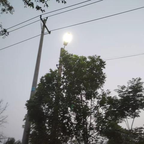 维修更换路灯    照亮美丽乡村