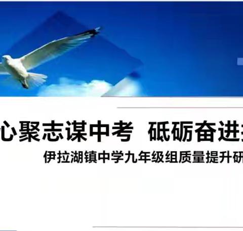 凝心聚志谋中考 砥砺奋进提质量——伊拉湖镇中学中考备考质量提升专题研讨会
